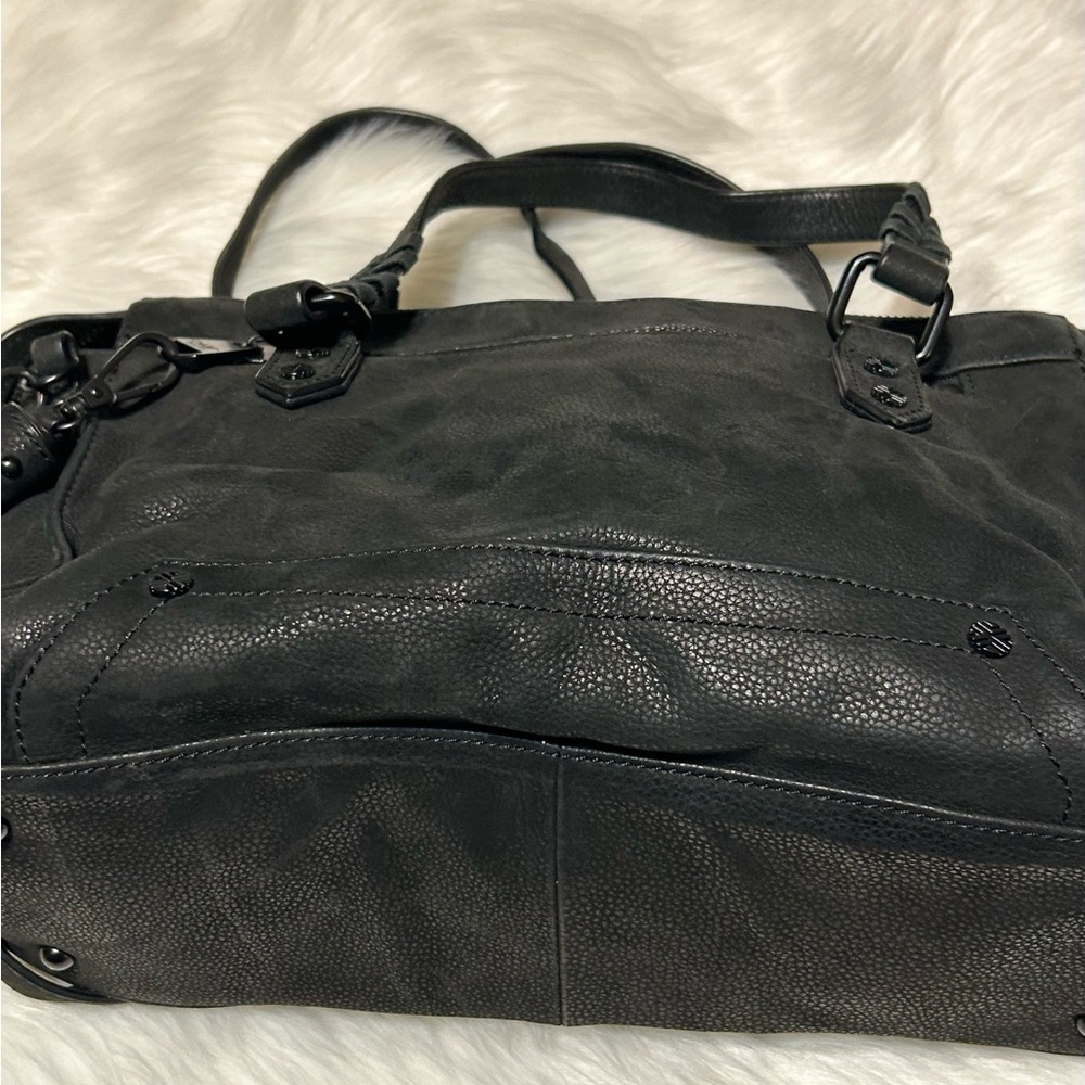 Dolce Vita Collection Elegant Black Leather Tote Bag - Picture 3 of 11
